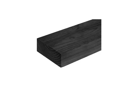 Balk Douglas hout 70x150mm fijnbezaagd zwart geïmpregneerd (gedompeld)