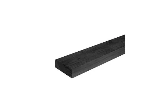 Balk Douglas hout 70x150mm fijnbezaagd zwart geïmpregneerd (gedompeld)
