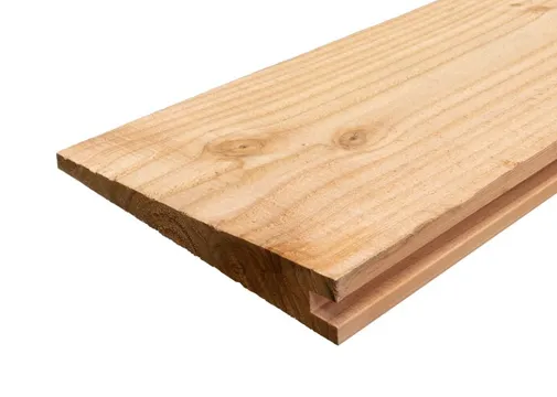 Dubbel Zweeds Rabat Douglas hout 9-30x190mm (werkend 175mm) 2-zijdig fijnbezaagd