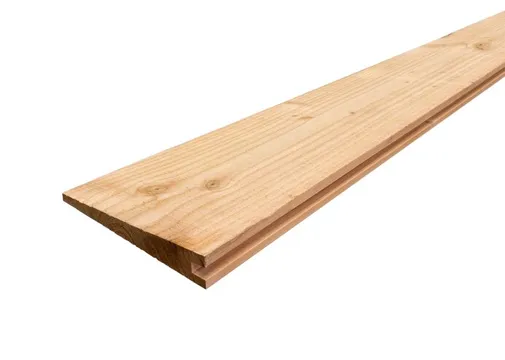 Dubbel Zweeds Rabat Douglas hout 9-30x190mm (werkend 175mm) 2-zijdig fijnbezaagd