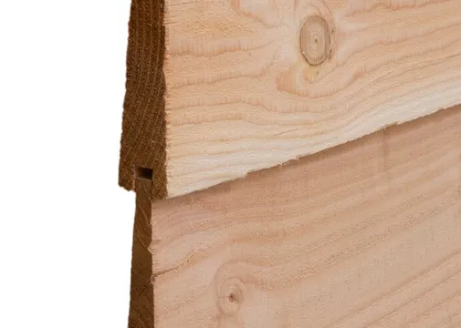 Dubbel Zweeds Rabat Douglas hout 9-30x190mm (werkend 175mm) 2-zijdig fijnbezaagd