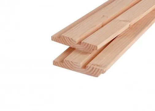 Dubbel Rhombus profiel Douglas hout 26x145mm (werkend 26x130mm) geschaafd 