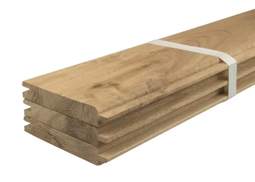 Dakbeschot Rustiek Eiken 20x120mm geschaafd 