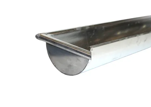 Mastgoot zink M333/153mm 150 cm met kraal en eindkap vlak