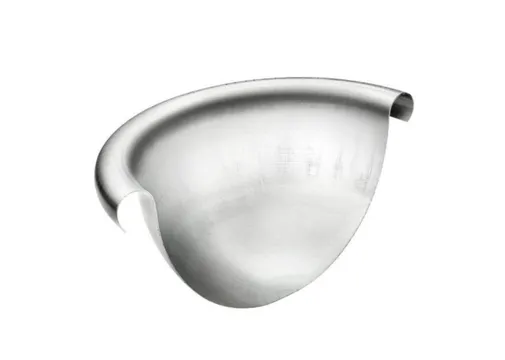 Eindkap zink M333/153mm met kraal bol - t.b.v. mastgoot