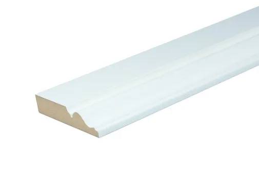 Plint (Engels) MDF 18x95mm geschaafd vochtwerend wit voorgelakt per 4 stuks