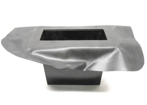 EPDM noodoverloop 300x100mm - Zwart