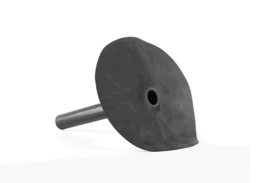 EPDM dakdoorvoer onderuitloop ø40x300mm - Zwart