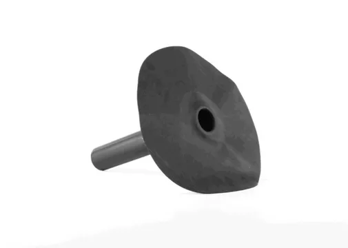 EPDM dakdoorvoer onderuitloop ø50x300mm - Zwart