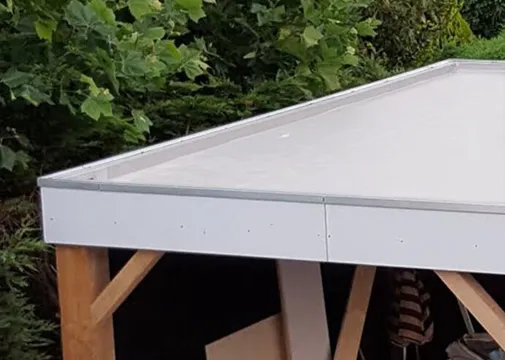 EPDM dakvlak pakket voor dakafmeting 2750mm breed wit