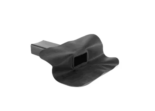 EPDM dakdoorvoer stadsuitloop/zijuitloop 60x100x300mm 90° - Zwart