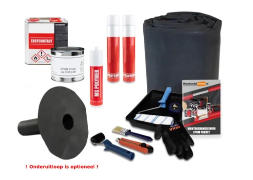 EPDM dakvlak pakket voor dakafmeting 3360mm breed