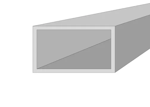 Funderingskoker voor 2-rail glazen schuifwand 1960x45x50mm