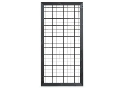 Gaasscherm 90x180cm met Grenen frame zwart