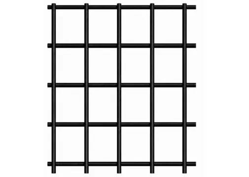 Gaasscherm verzinkt staal zwart-  Maaswijdte 7,5x7,5cm