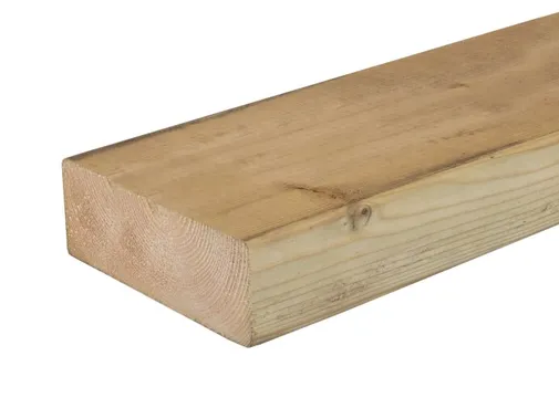 Balk Vuren 63x160mm (58x156mm netto) geschaafd geïmpregneerd 