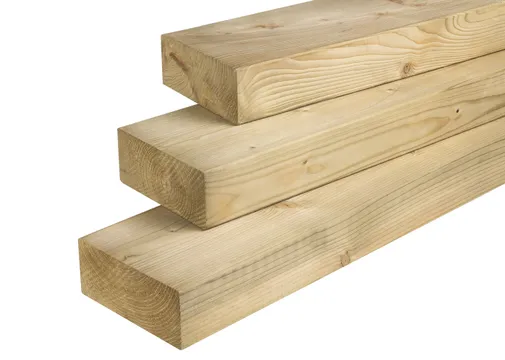 Balk Vuren 75x175mm (70x170mm netto) geschaafd geïmpregneerd 