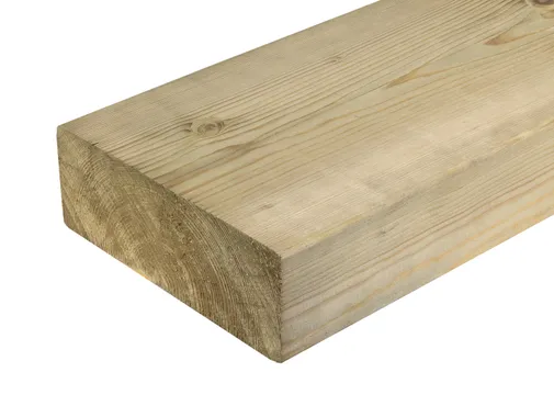 Balk Vuren 75x200mm (70x195mm netto) geschaafd geïmpregneerd