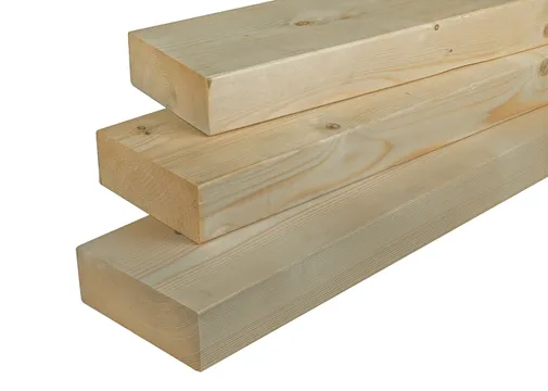 Balk Vuren 75x200mm (70x195mm netto) geschaafd geïmpregneerd
