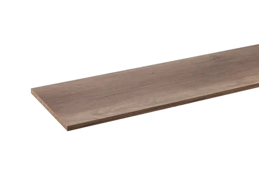 Spaanplaat geplastificeerd kastplank 18mm donker Eiken
