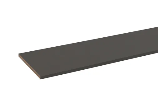 Spaanplaat geplastificeerd kastplank 18mm donker grafiet