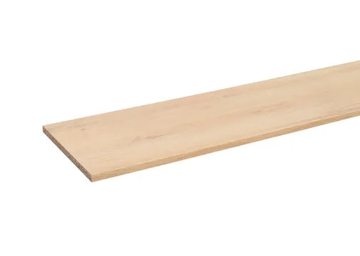 Spaanplaat geplastificeerd kastplank 18mm licht Eiken