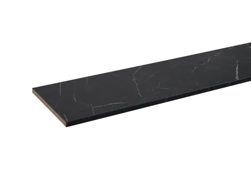 Spaanplaat geplastificeerd kastplank 18mm zwart marmer