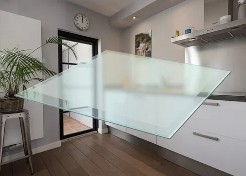 Satinato facetglas voor binnendeur Accent SKS 1231 Stomp