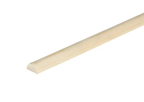 Lat halfrond Grenen 6x12mm geschaafd per 10 stuks