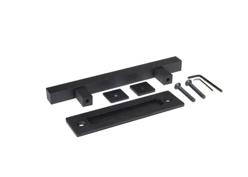 Handgreepset schuifdeur metaal 305mm zwart