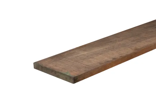 Plank Azobé of Angelim Vermelho 20x200mm bezaagd