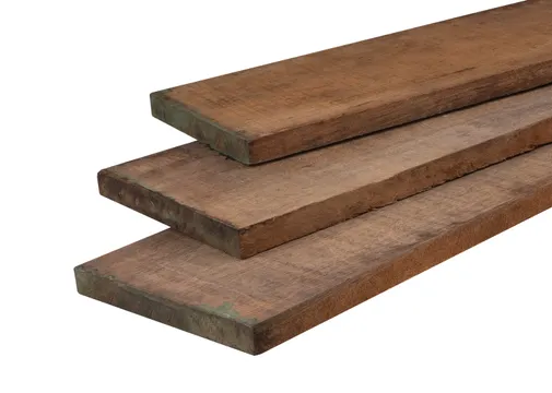Plank Azobé of Angelim Vermelho 20x200mm bezaagd