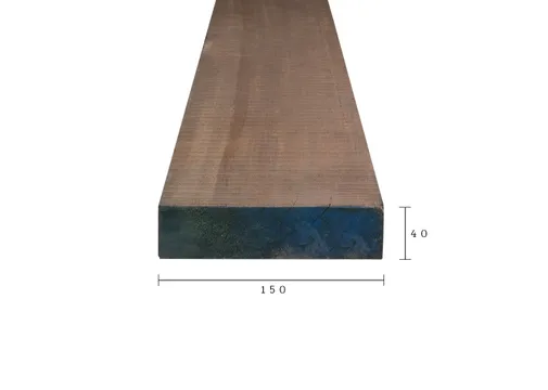 Balk Azobé of Angelim Vermelho 40x150mm bezaagd 
