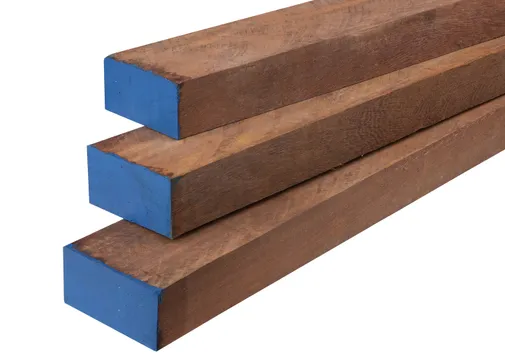 Regel Azobé of Angelim Vermelho 50x100mm bezaagd 