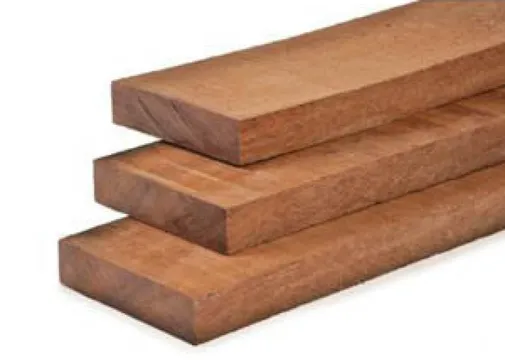 Balk Azobé of Angelim Vermelho 50x150mm bezaagd