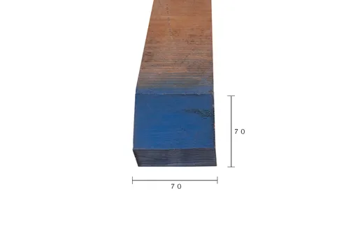 Paal Azobé 70x70mm bezaagd gepunt 