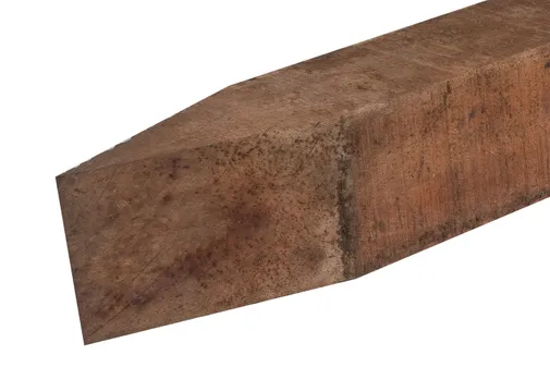Paal Azobé 80x80mm bezaagd gepunt