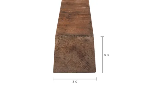 Paal Azobé 80x80mm bezaagd gepunt