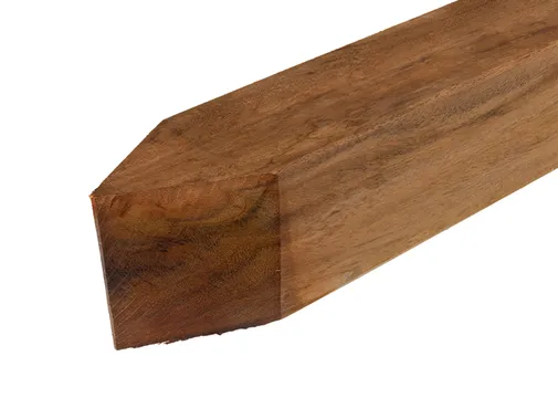 Paal Azobé 85x85mm geschaafd gepunt