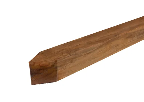 Paal Azobé 85x85mm geschaafd gepunt