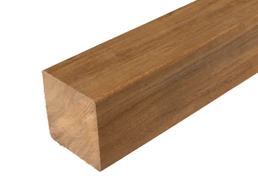 Paal Azobé 85x85mm geschaafd ongepunt