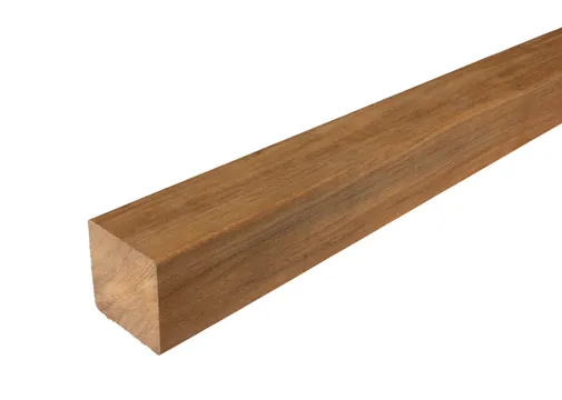 Paal Azobé 85x85mm geschaafd ongepunt