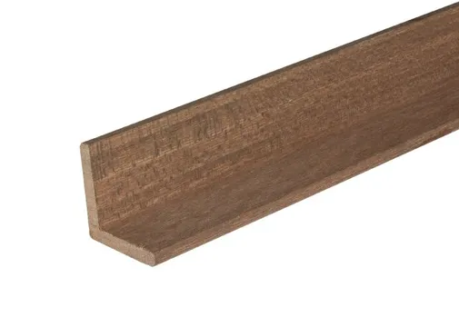 Hoeklat Meranti 45x45mm geschaafd per stuk