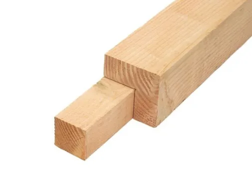 Hoekpaal Douglas hout 140x140mm geschaafd (tbv ringbalk 45x145 en 45x160mm)