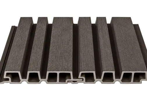 Barcodeprofiel houtcomposiet 33x195mm (werkend 165mm) | Donkergrijs