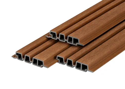 Barcodeprofiel houtcomposiet 33x195mm (werkend 165mm) | Ipé (donkerbruin)
