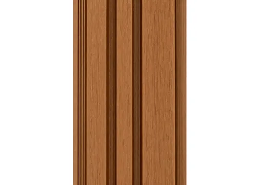 Barcodeprofiel houtcomposiet 33x195mm (werkend 165mm) | Teak (warmbruin)