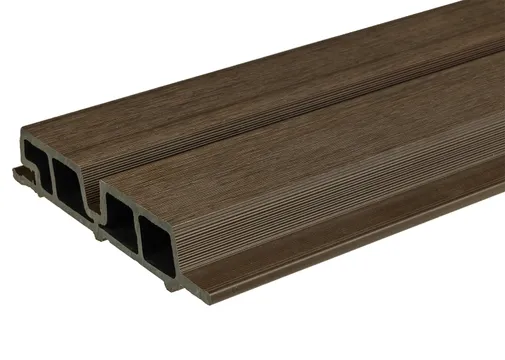 Dubbel rhombus profiel houtcomposiet 30x158mm (werkend 140mm) Ipé