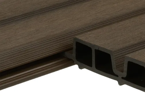 Dubbel rhombus profiel houtcomposiet 30x158mm (werkend 140mm) Ipé