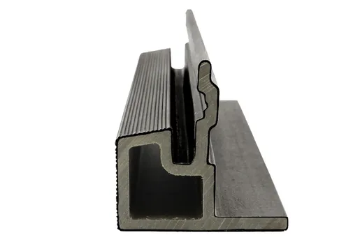 Houtcomposiet Eindprofiel voor Rhombus 58x58mm - Donker grijs
